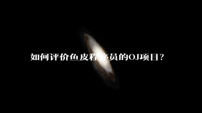 如何评价鱼皮程序员的OJ项目?