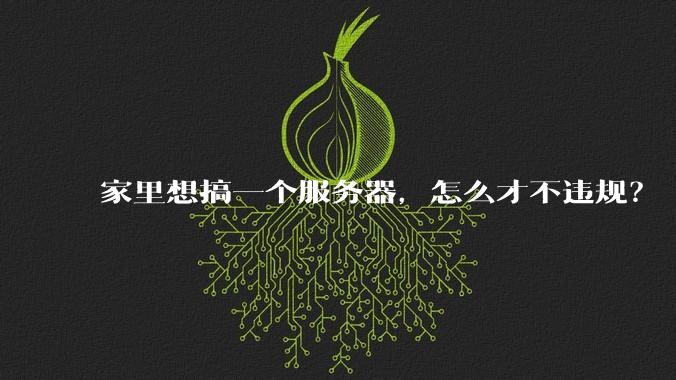 家里想搞一个服务器,怎么才不违规?