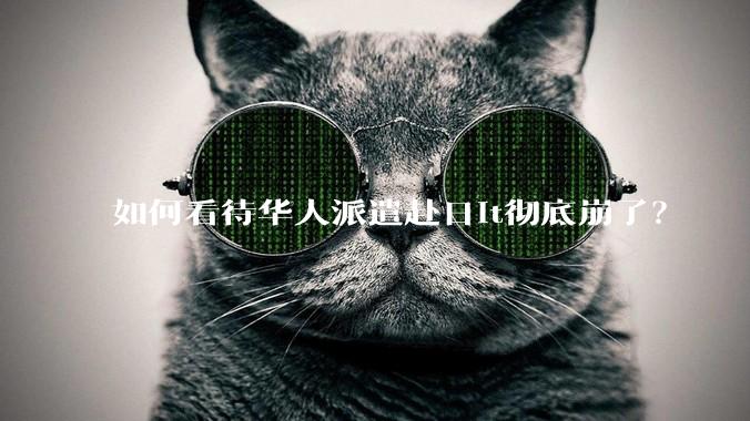 如何看待华人派遣赴日it彻底崩了?