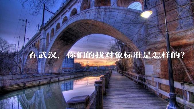 在武汉,你们的找对象标准是怎样的?