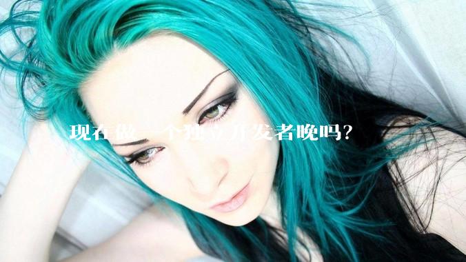 现在做一个独立开发者晚吗?