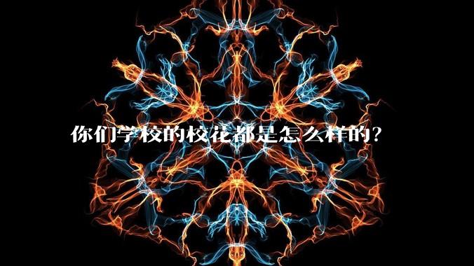 你们学校的校花都是怎么样的?